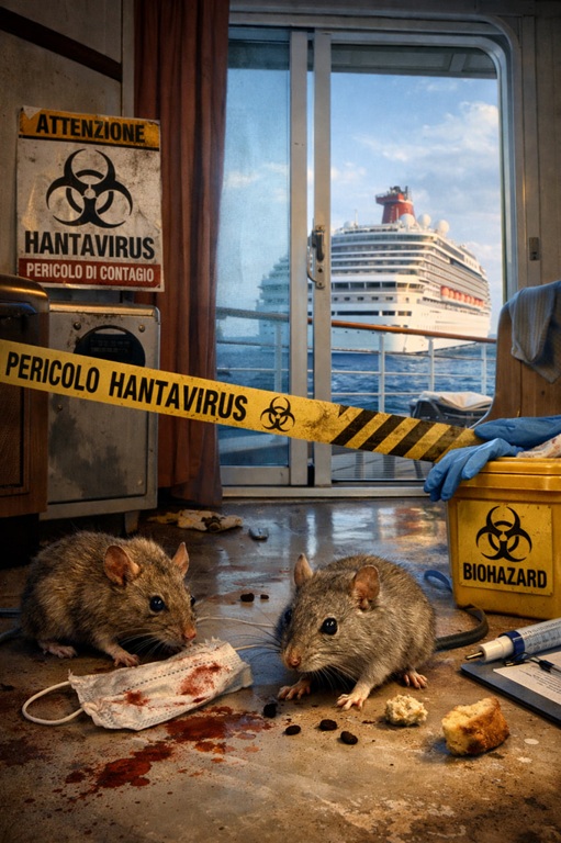 Hantavirus: “Virus dei topi”, mascherine, isolamento, lockdown, panico globale: solo frodi e stupidità
